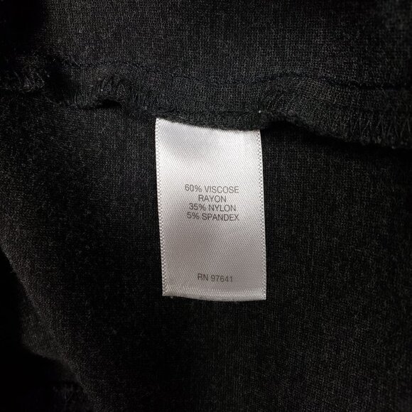 J Jill Ponte Slim Leg Pants Womens Medium Petite Grey Notch Hem Pull On - Picture 9 of 10